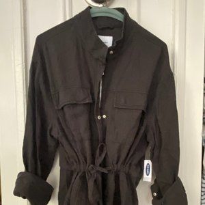 Old Navy Dark Grey Linen Jacket